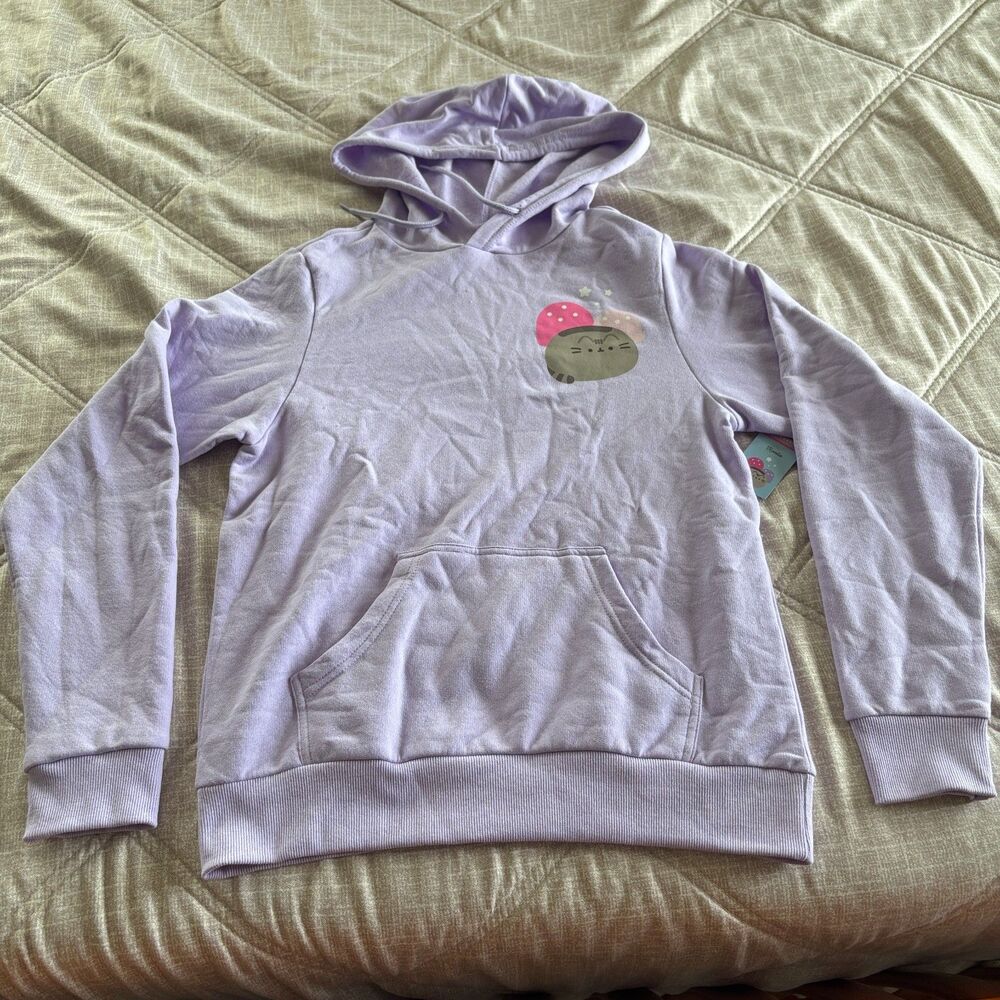 NWT Pusheen Box Exclusive Mushroom Purple Hoodie Sweatshirt XS CultureFly